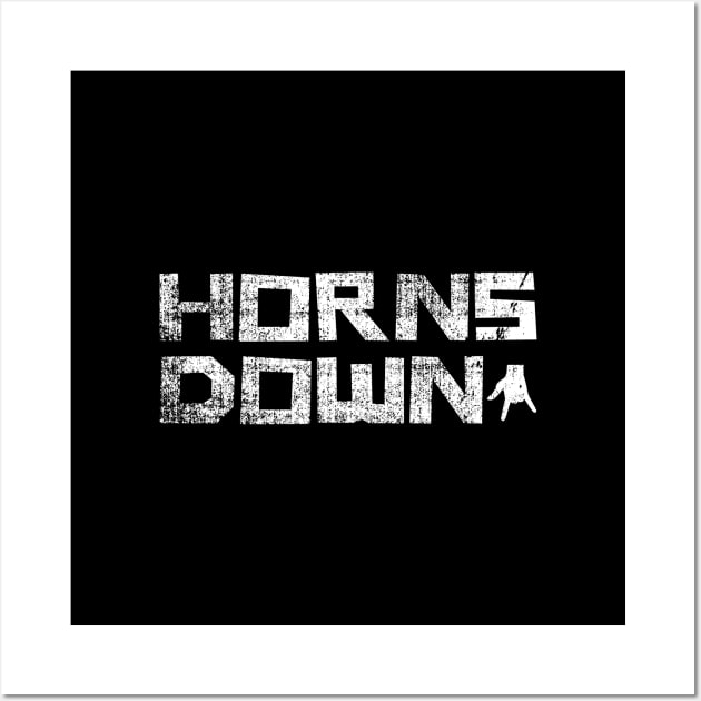 Horns Down Vintage Wall Art by Zen Cosmos Official